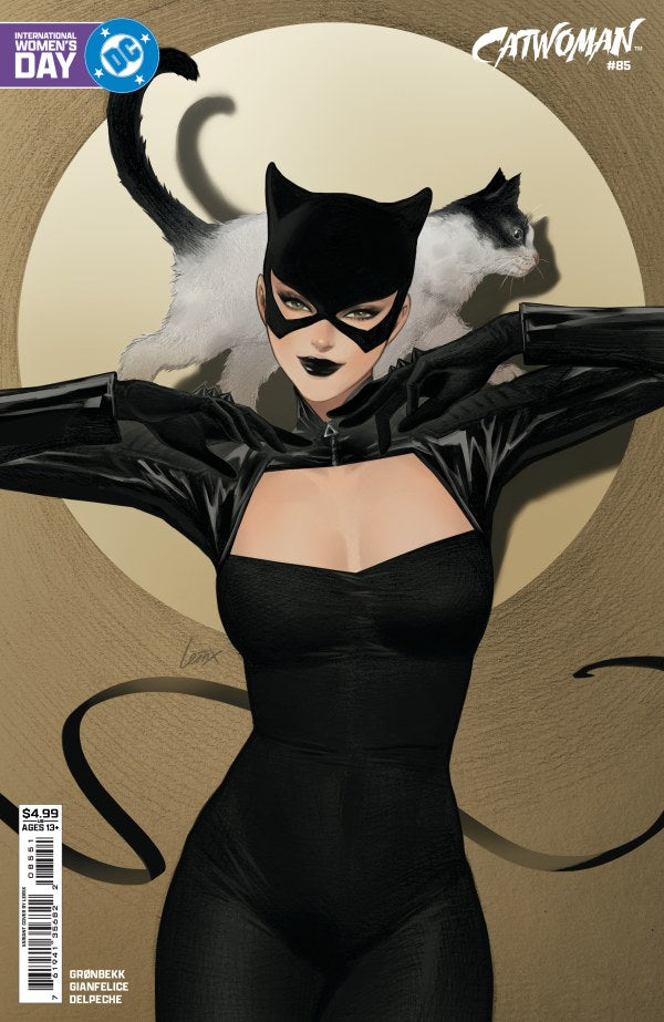 DC COMICS CATWOMAN #85 CVR E LESLEY LEIRIX LI INTERNATIONAL WOMEN’S DAY CARD STOCK VAR