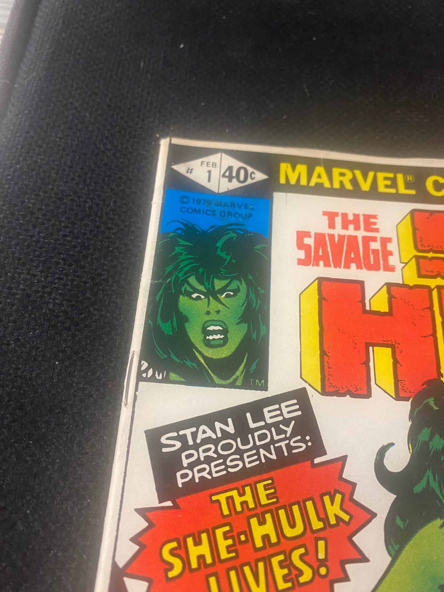 MARVEL COMICS SAVAGE SHE-HULK #1 (1979) FN-/FN YELLOW/OFF-WHITE