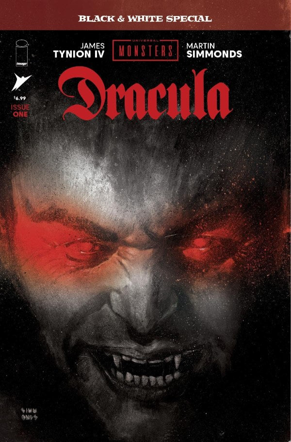 IMAGE COMICS UNIVERSAL MONSTERS DRACULA #1 black AND WHITE SPECIAL