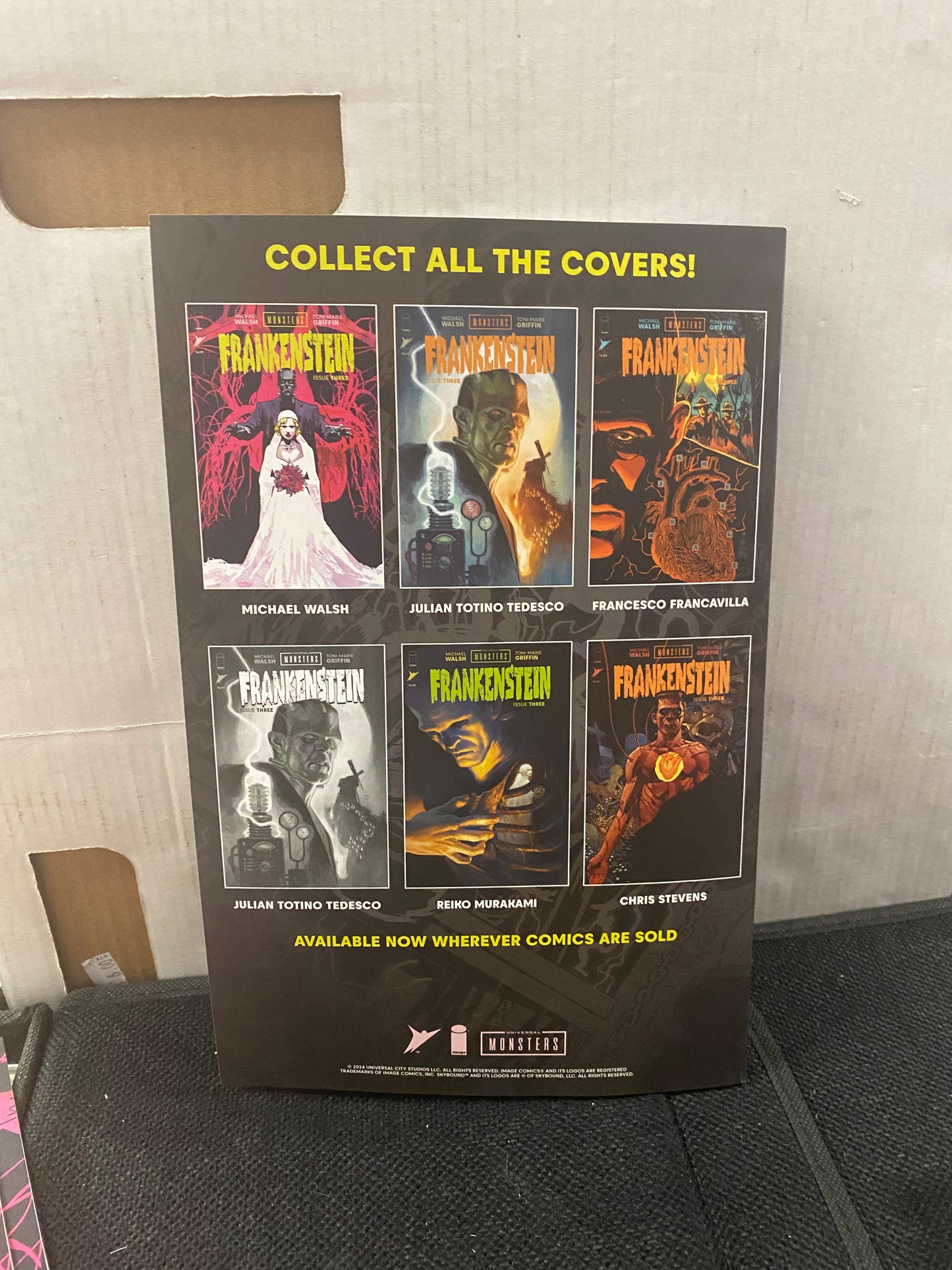 IMAGE COMICS UNIVERSAL MONSTERS FRANKENSTEIN #3 COVER B