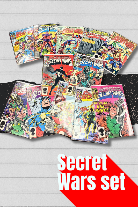 MARVEL COMICS SECRET WARS #1-12   Lot MULTIPLE KEYS 1st black suit INCLUDED! Rare! Grail!