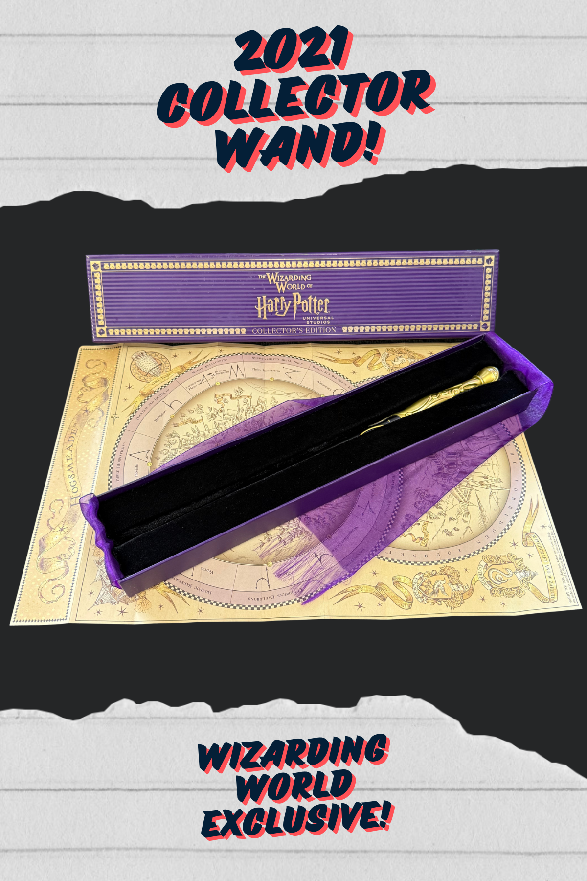 The Wizarding world of Harry Potter, Universal Studios Park exclusive Wand 2021 RARE PIECE