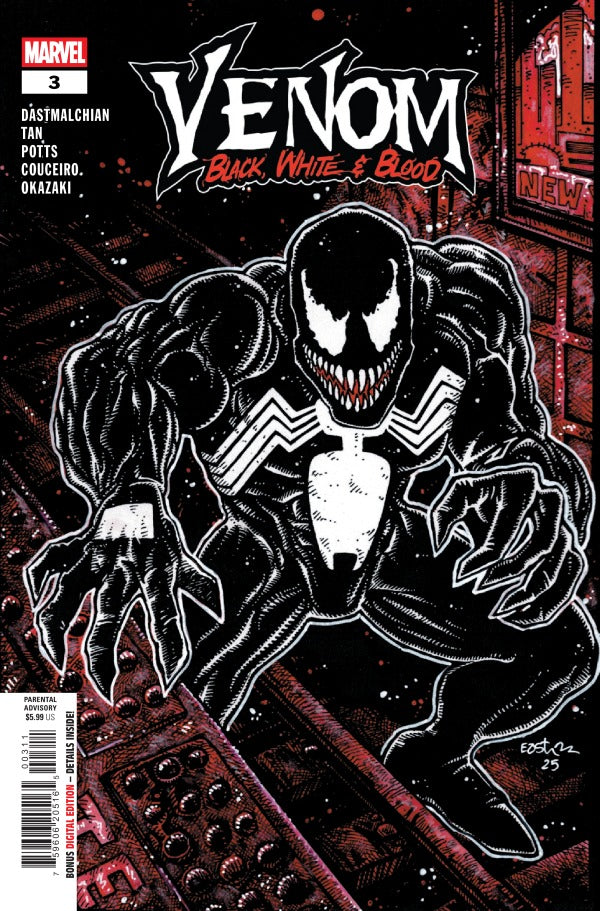 MARVEL COMICS Venom: BLACK WHITE & BLOOD #3
