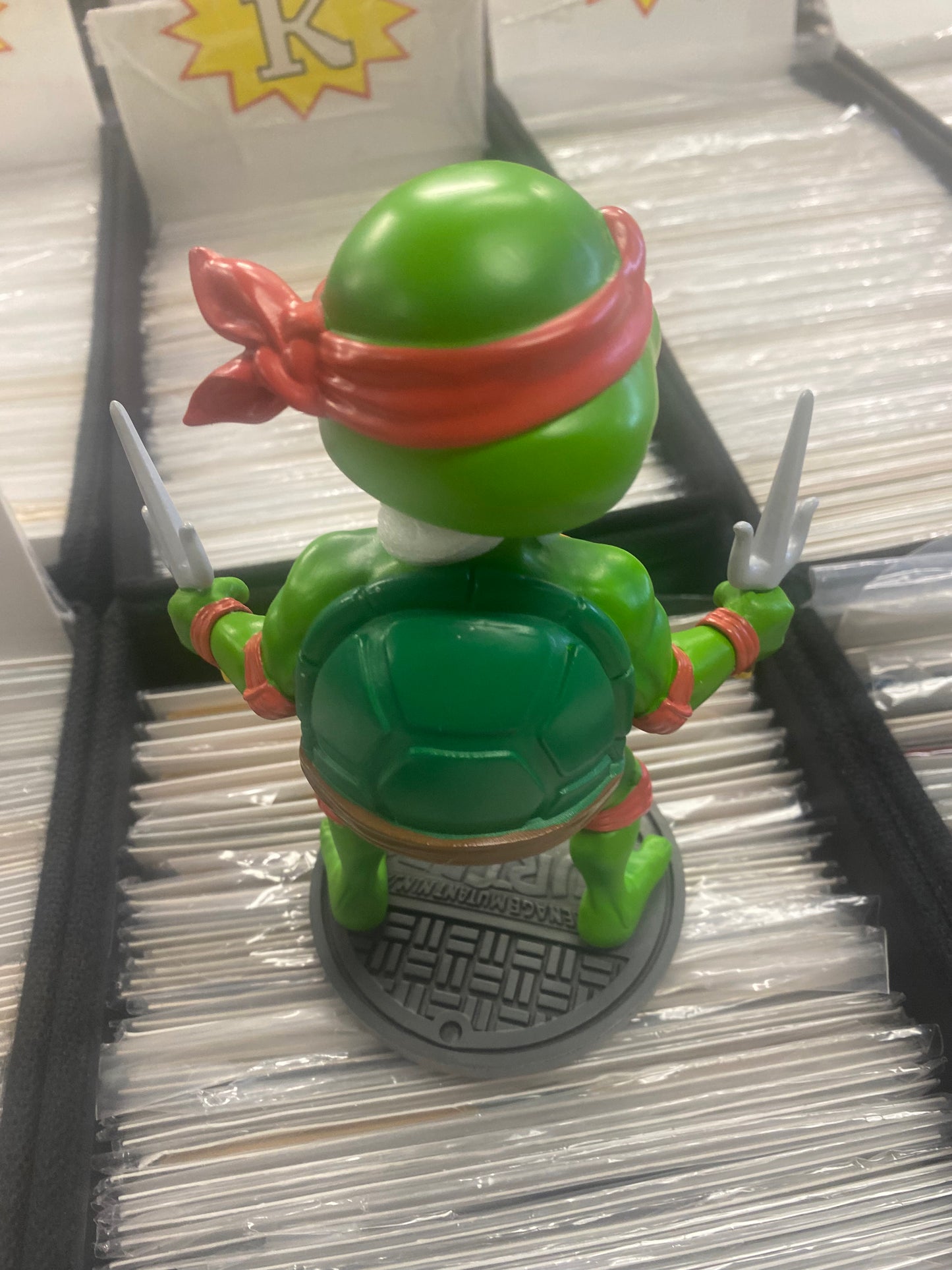 NECA 2016 TEENAGE MUTANT NINJA TURTLES HEAD KNOCKER RAPHAEL NO BOX