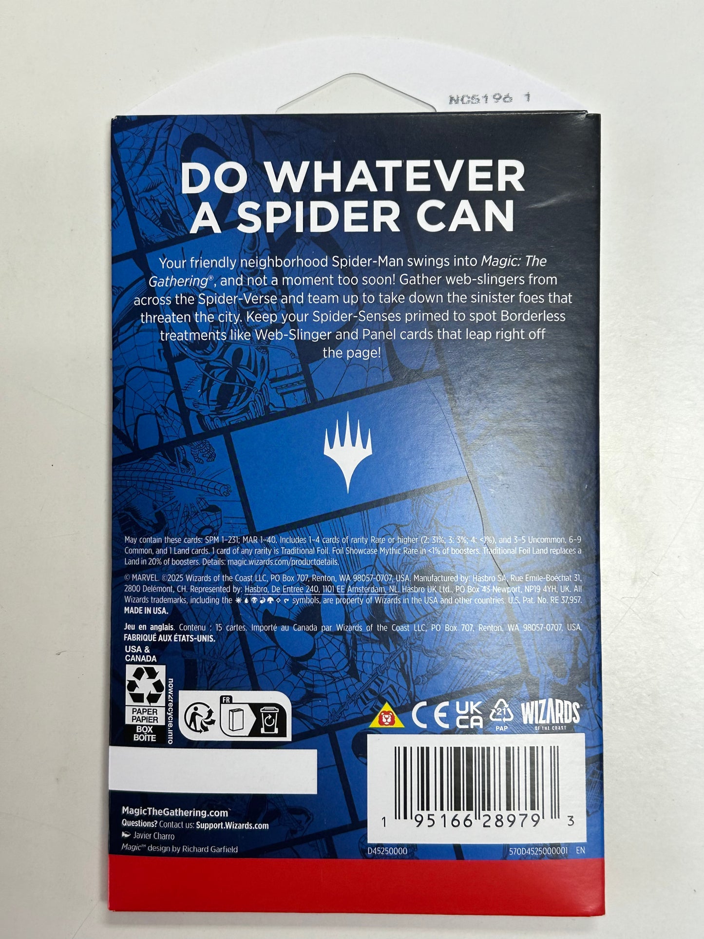 MAGIC THE GATHERING SPIDER-MAN BOOSTER PACK SEALED