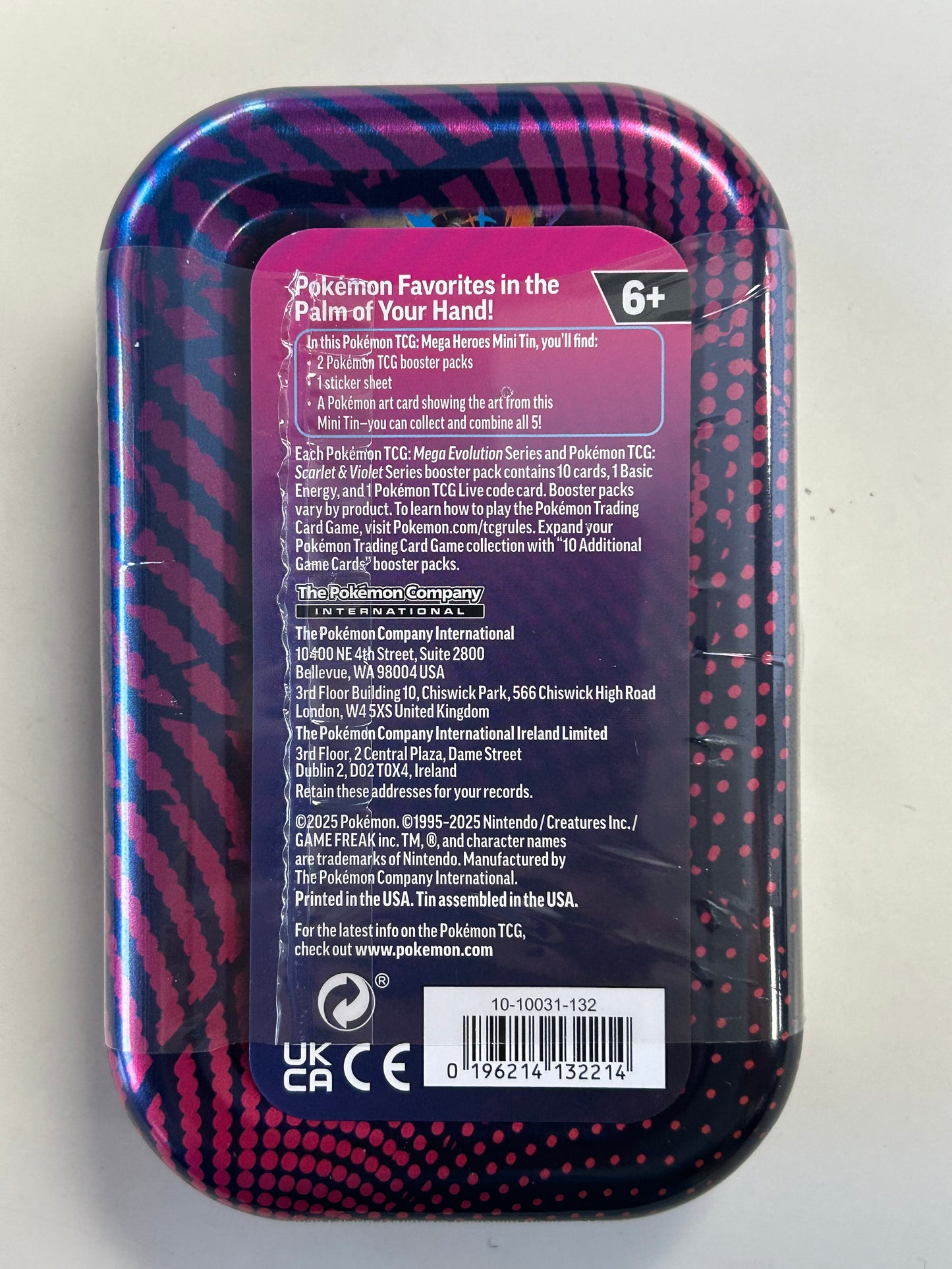 POKEMON TCG MEGA EVOLUTION MINI TIN