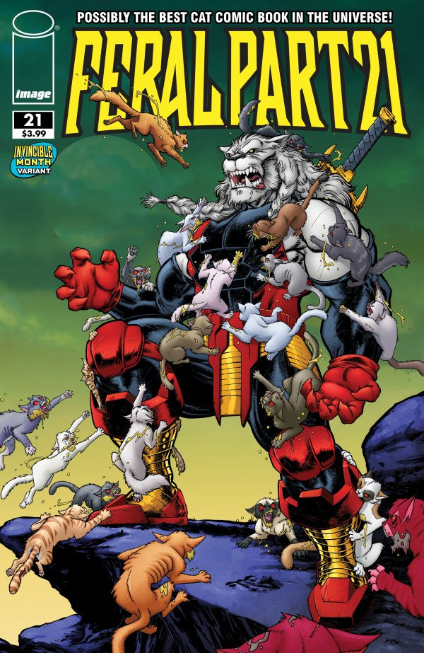 IMAGE COMICS FERAL #21 CVR E TONY FLEECS & TRISH FORSTNER INVINCIBLE TEAM UP VAR