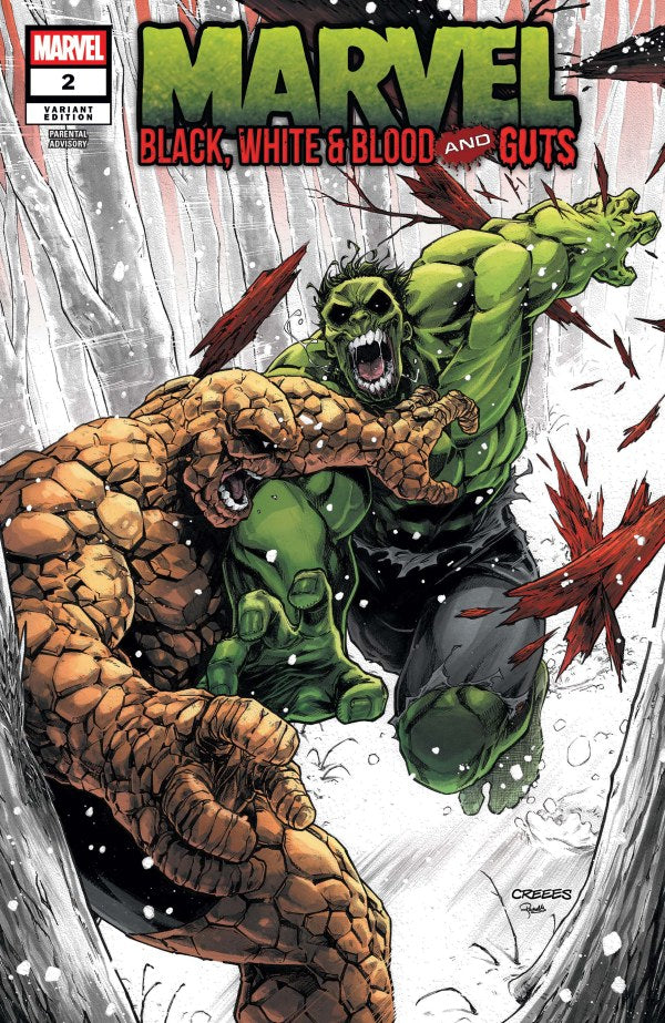 MARVEL COMICS BLACK WHITE & BLOOD AND GUTS #2 1025 CVR B