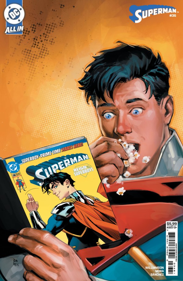 DC COMICS SUPERMAN #36 CVR H ROD REIS SUPERMAN CARD STOCK VAR