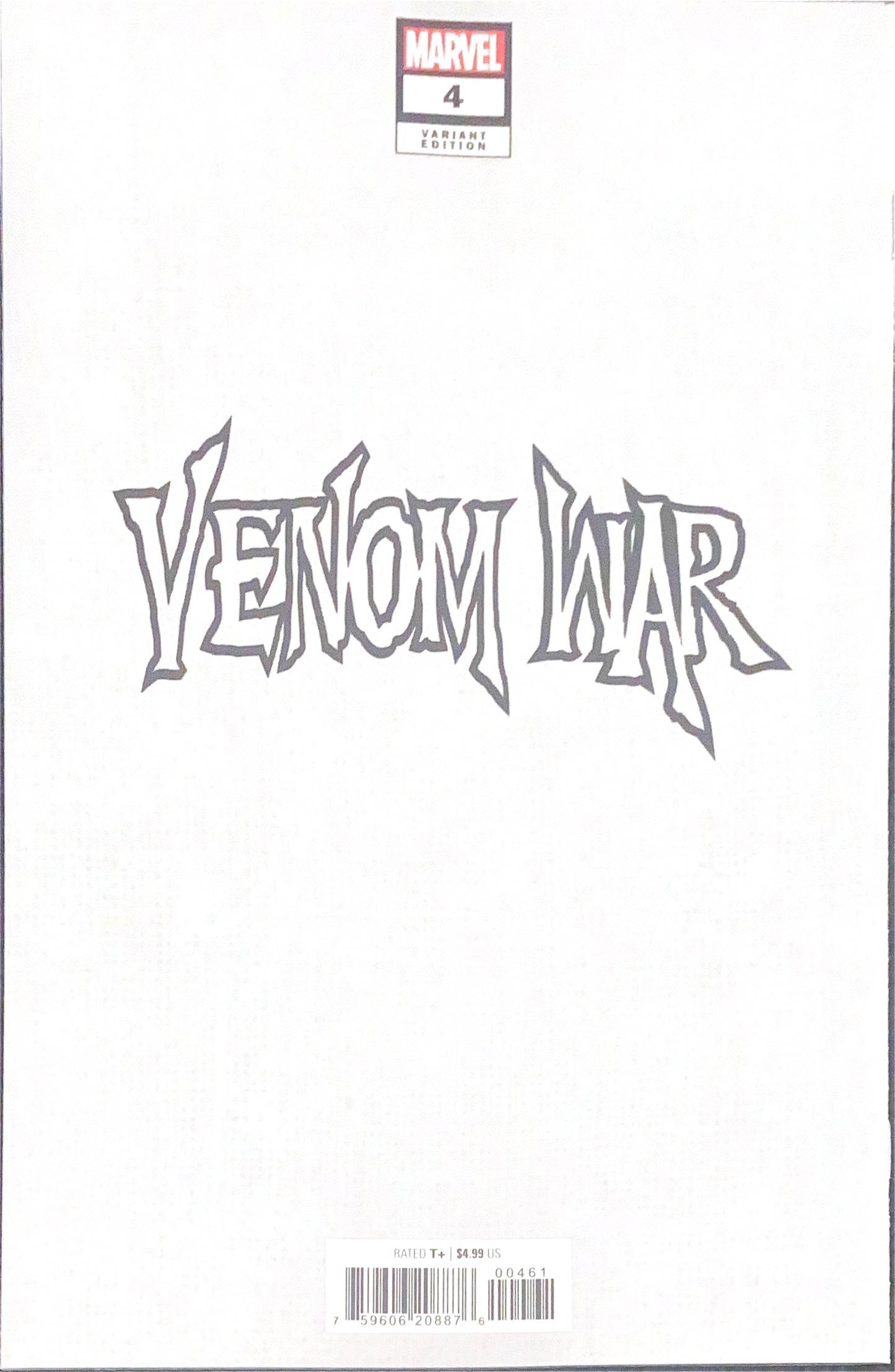 MARVEL COMICS VENOM WAR #4 COVER F