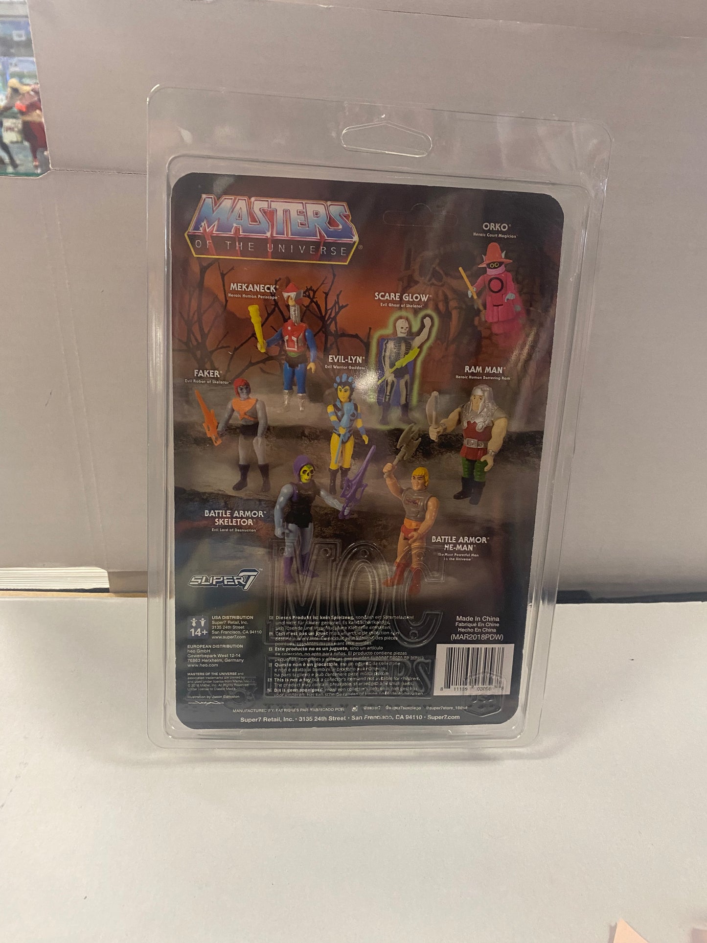 SUPER 7 MASTERS OF THE UNIVERSE MEKANECK REACTION FIGURES (2018)