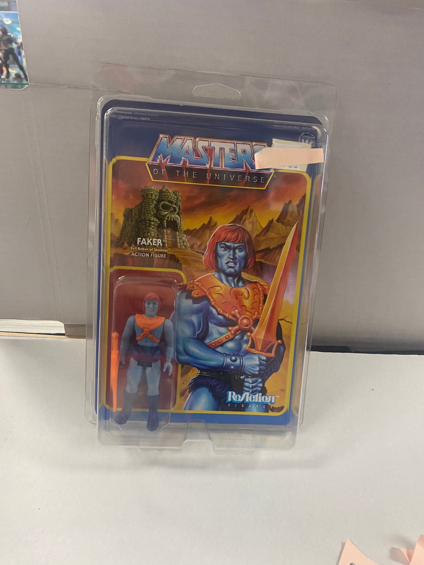 SUPER 7 MASTERS OF THE UNIVERSE FAKER REACTION FIGURES (2018)