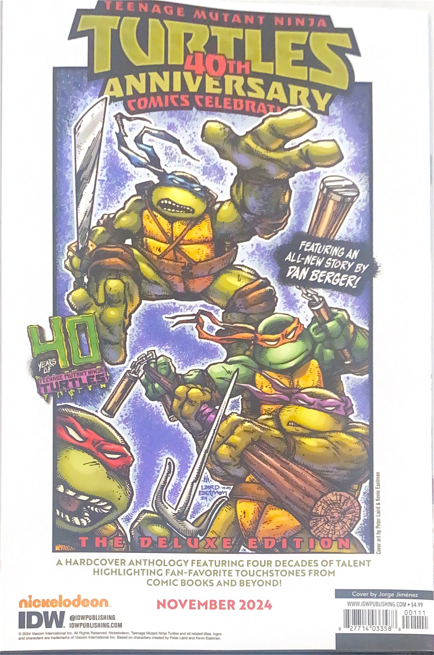 IDW PUBLISHING TEENAGE MUTANT NINJA TURTLES NARUTO #1