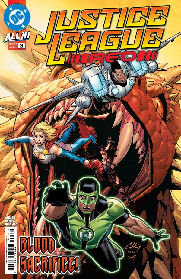 DC COMICS JUSTICE LEAGUE RED #3 1025