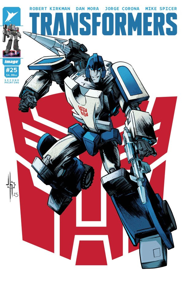 IMAGE COMICS TRANSFORMERS #25 SECOND PRINTING CVR B