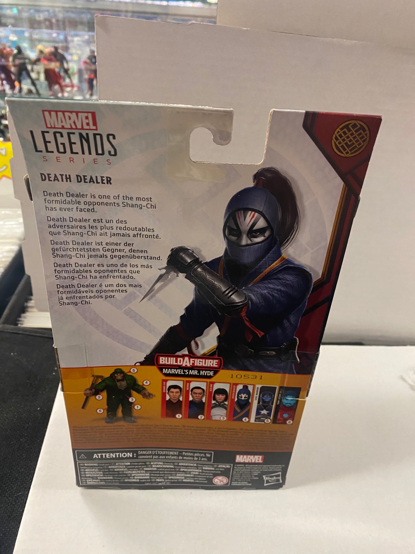 MARVEL LEGENDS SERIES SHANG-CHI AND THE LEGEND OF THE TEN RINGS DEATH DEALER BUILD A FIGURE MR HYDE