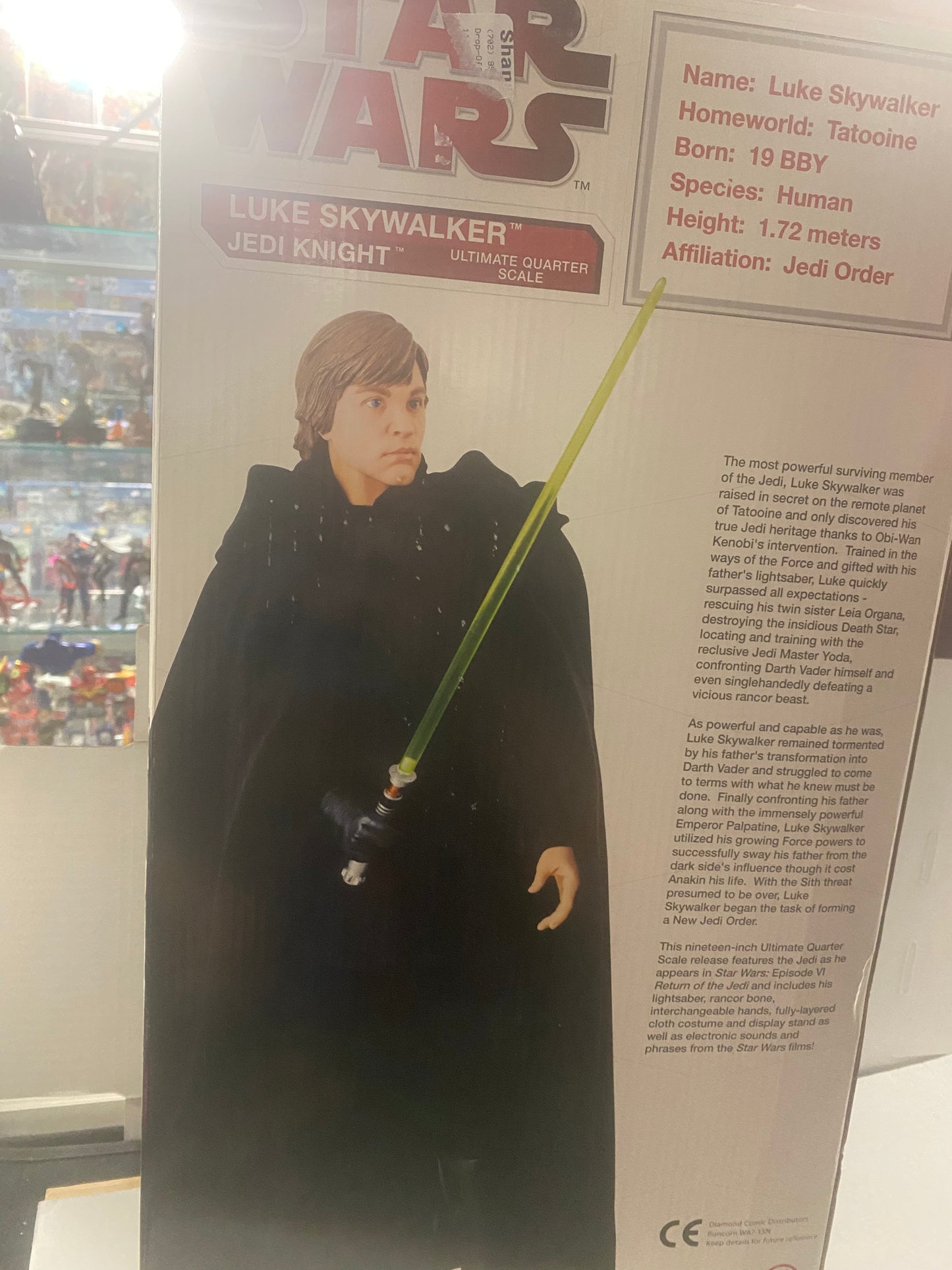 LUKE SKYWALKER JEDI KNIGHT ULTIMATE QUARTER SCALE