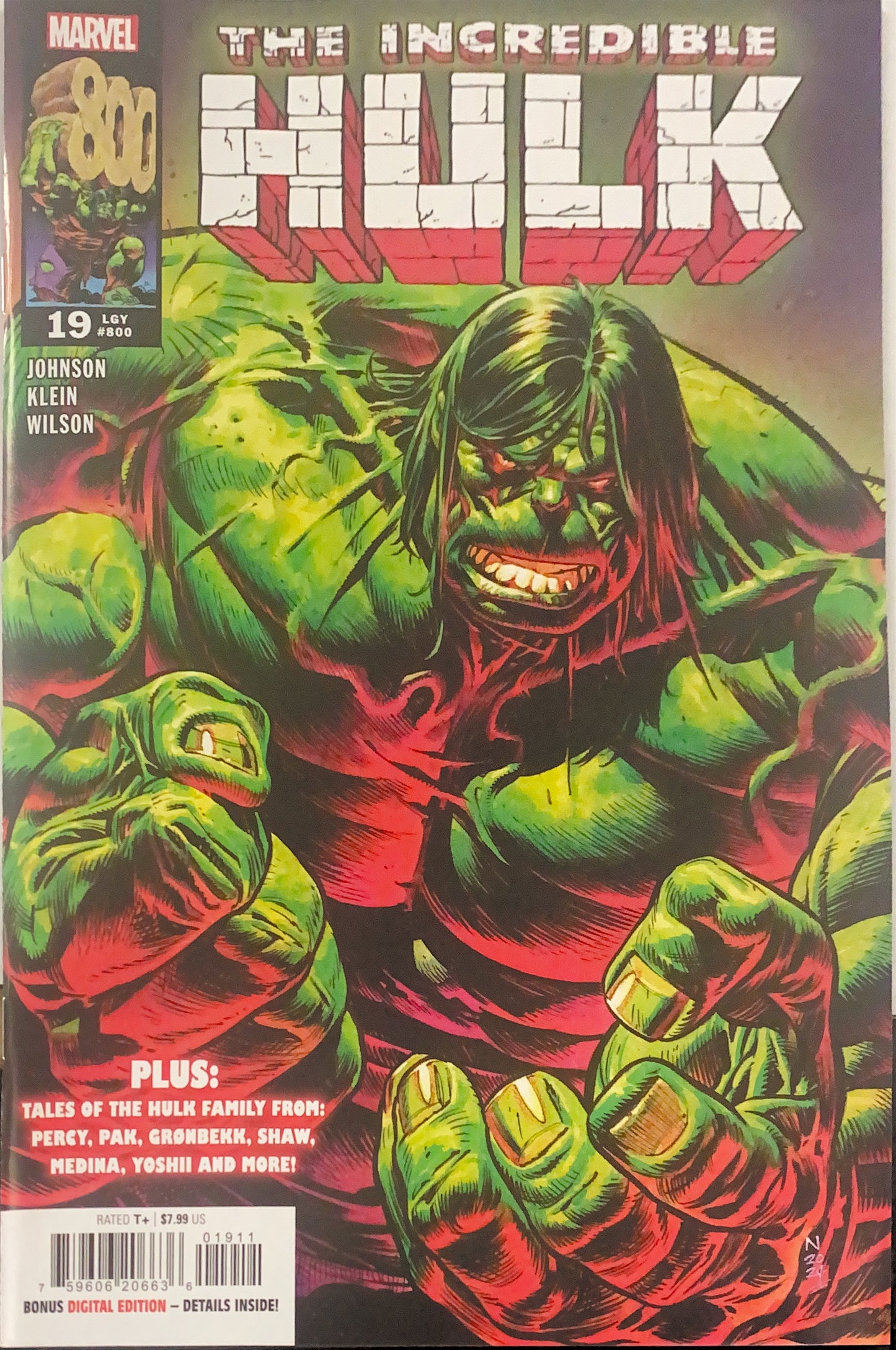 MARVEL COMICS THE INCREDIBLE HULK #19