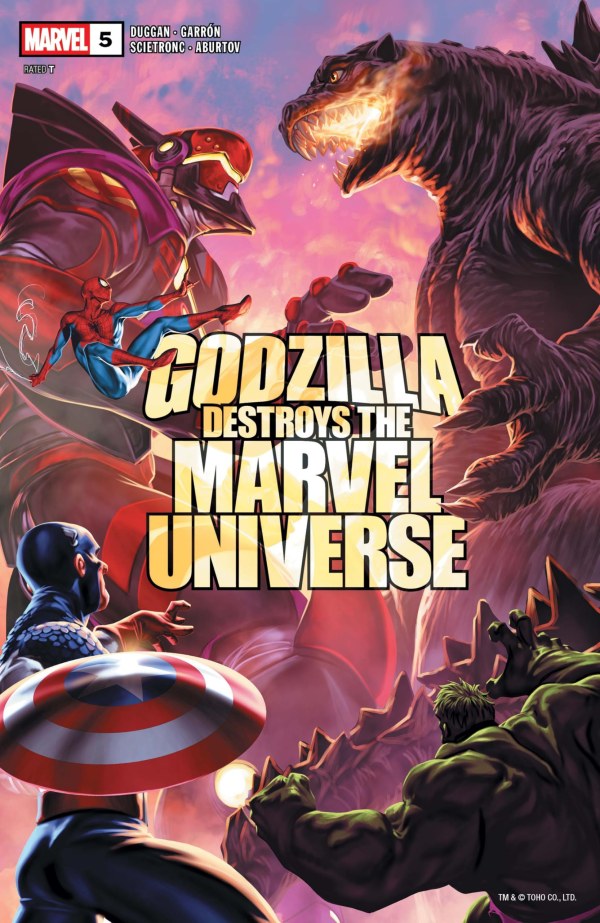 MARVEL COMICS GODZILLA DESTROYS THE MARVEL UNIVERSE #5 1025