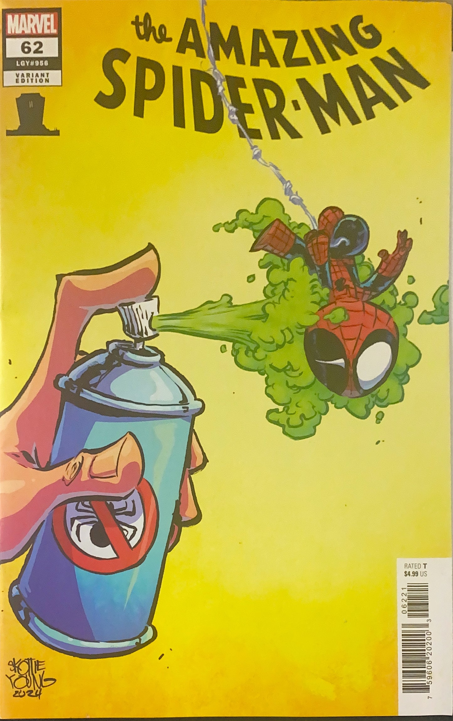 MARVEL COMICS THE AMAZING SPIDER-MAN #62 COVER B
