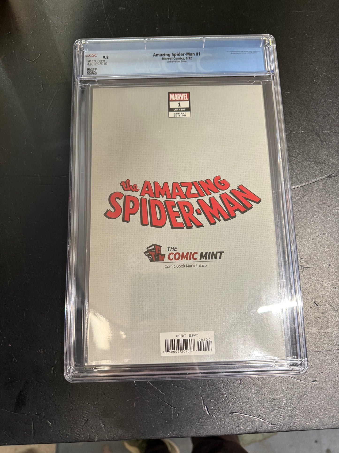 ASM #1 (895 legacy) VARIANT CGC 9.8 JOE JUSKO COVER MARVEL COMICS VENOM SUIT