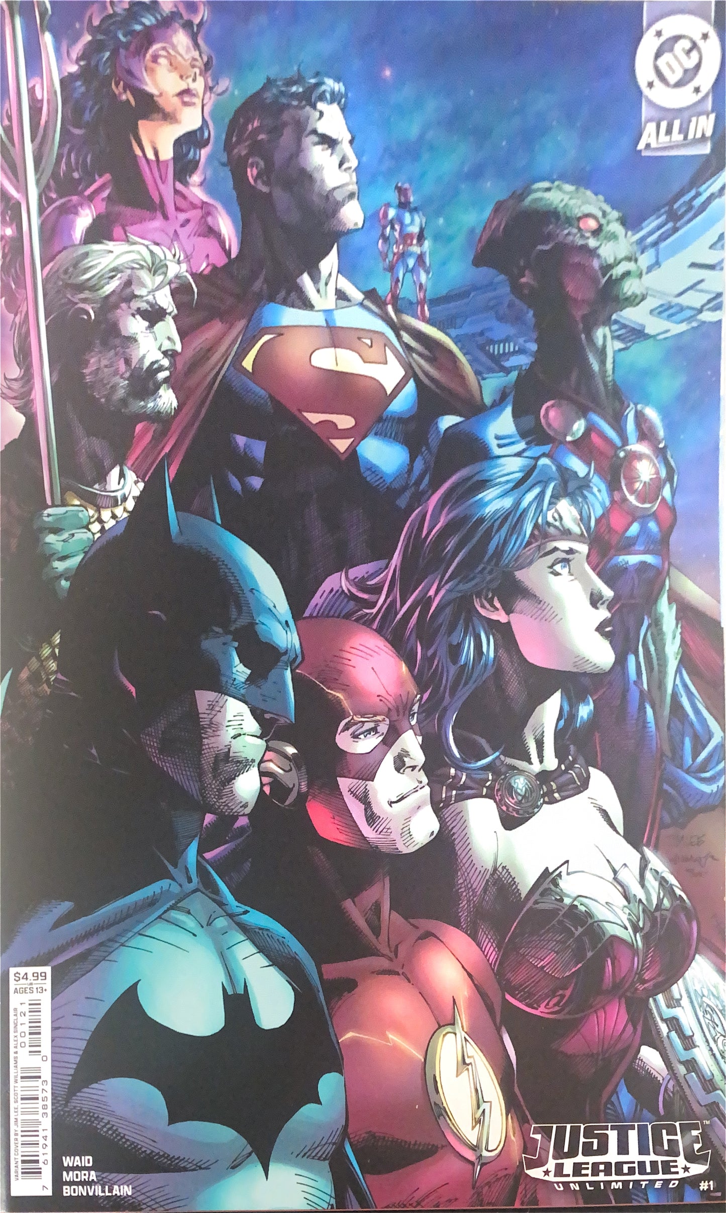 DC COMICS JUSTICE LEAGUE UNLIMITED #1 COVER B