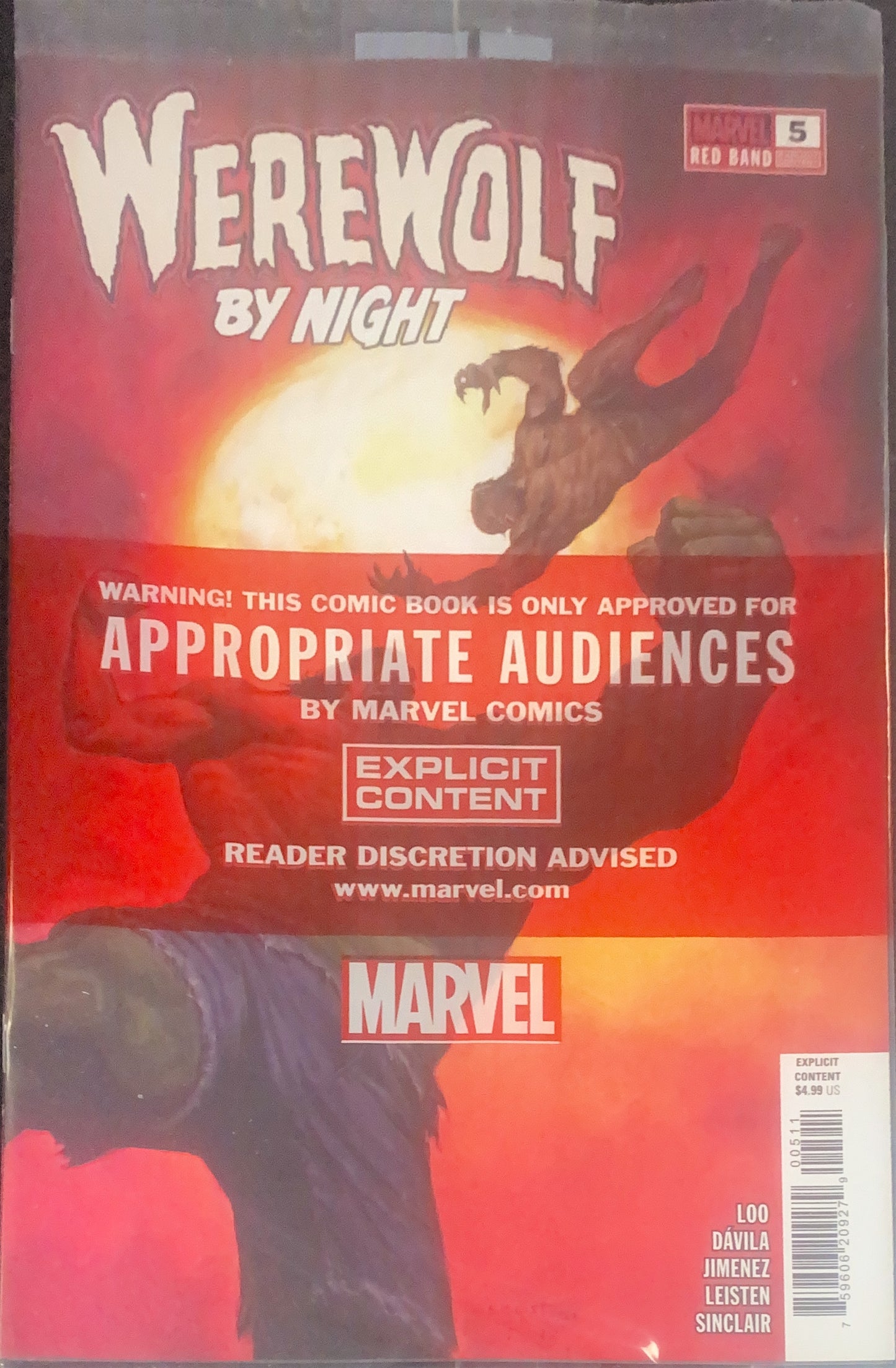 MARVEL COMICS WERWOLF BY NIGHT #5