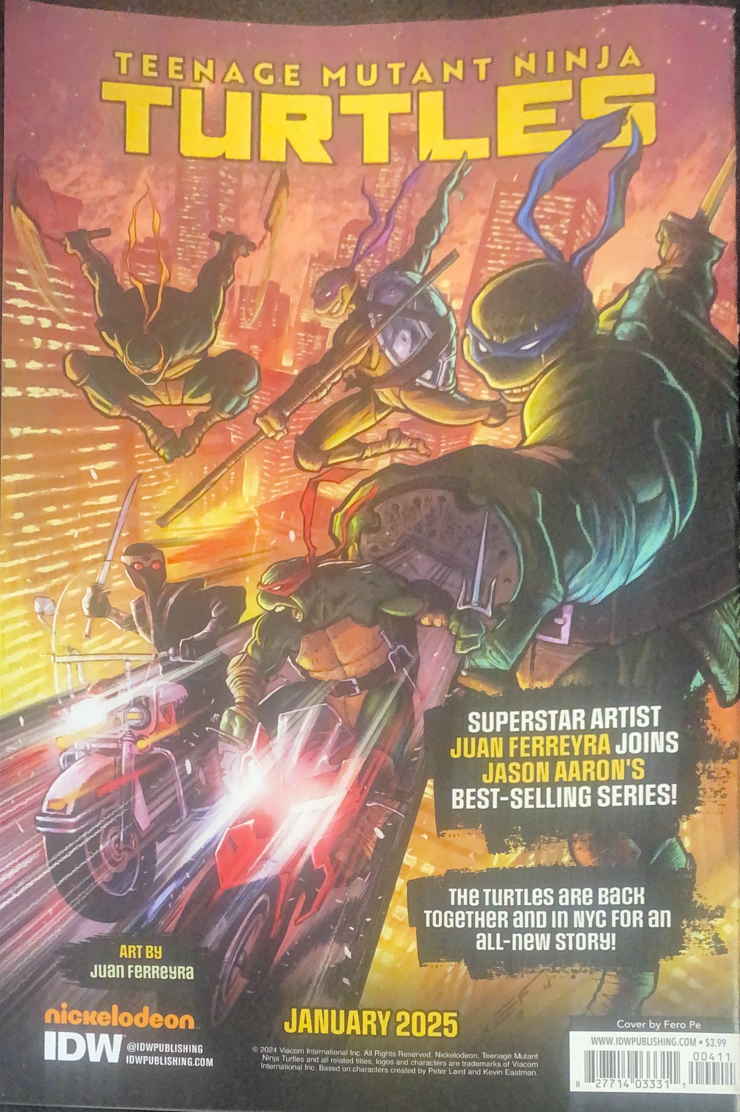 IDW PUBLISHING TEENAGE MUTANT NINJA TURTLES NIGHTWATCHER #4