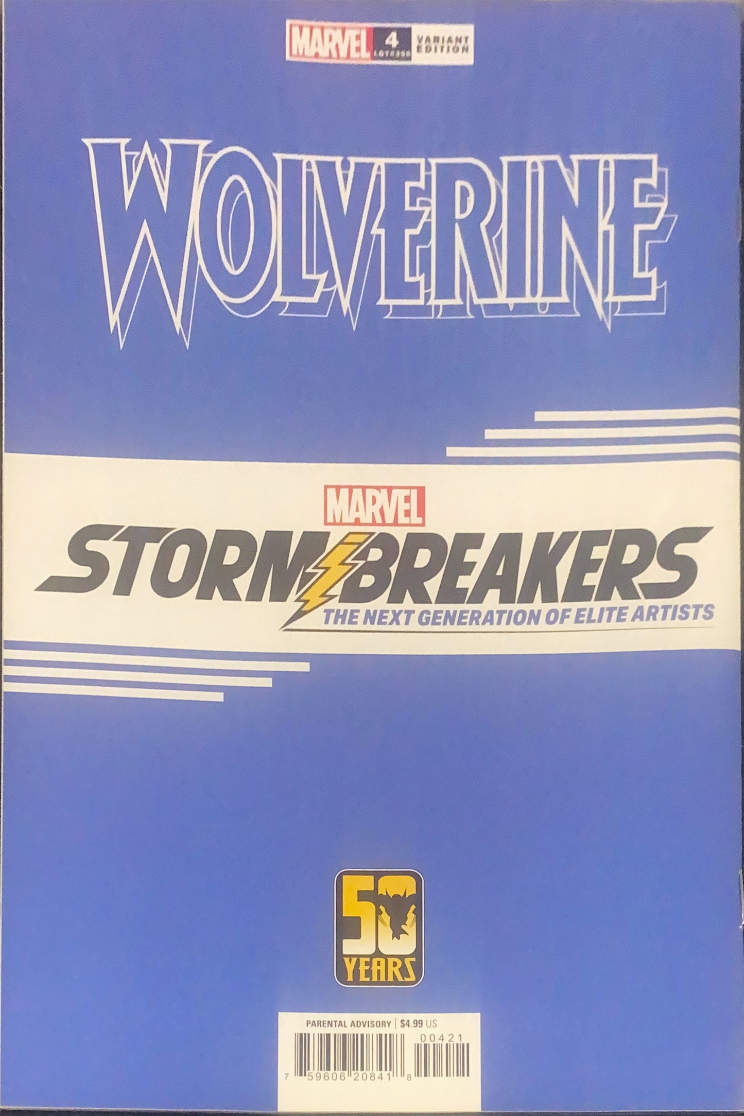 MARVEL COMICS WOLVERINE #4 COVER B