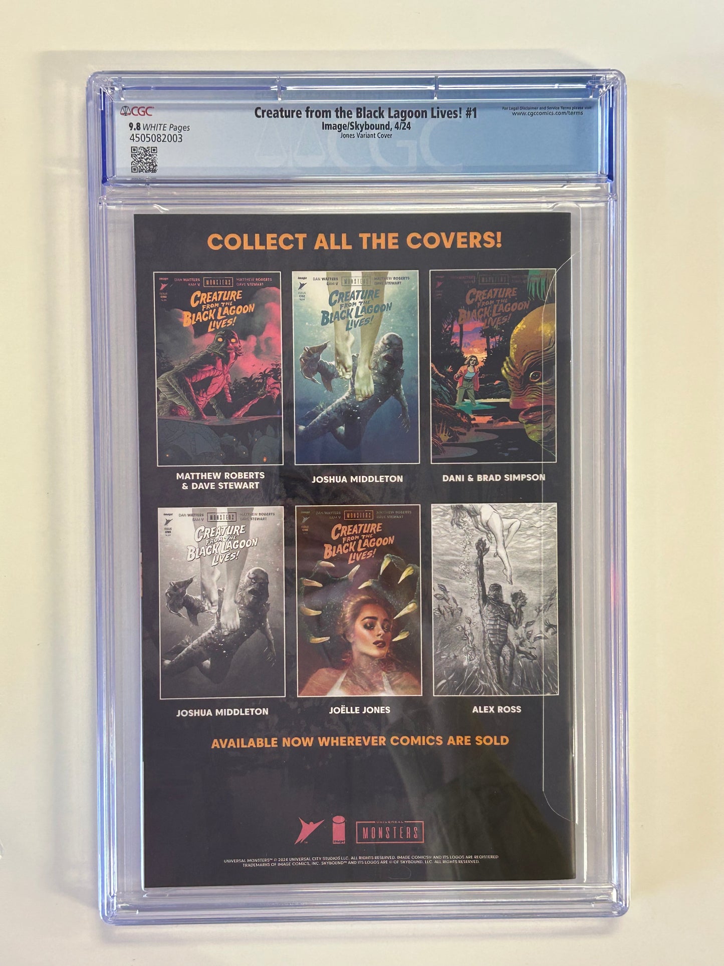 IMAGE CREATURE FROM THE BLACK LAGOON LIVES! #1 JONES VARIANT COVER CGC 9.8 WP