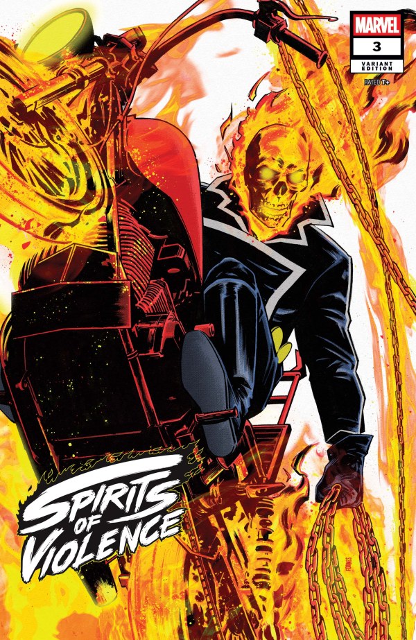 MARVEL COMICS SPIRITS OF VIOLENCE #3 JORGE FORNES VARIANT