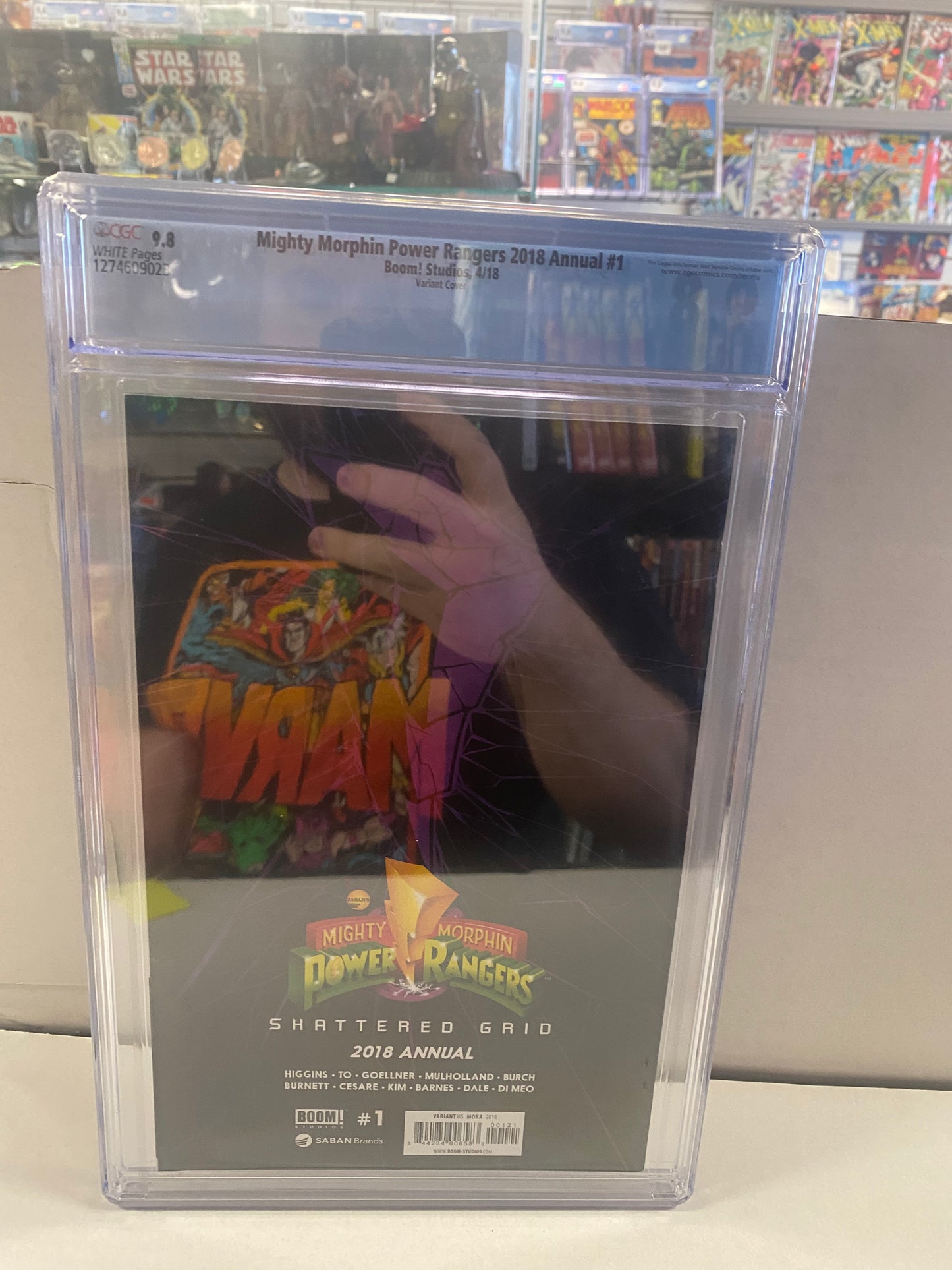 BOOM STUDIOS MIGHTY MORPHIN POWER RANGERS 2018 ANNUAL #1 (2018) VIRGIN VARIANT COVER CGC 9.8 WP