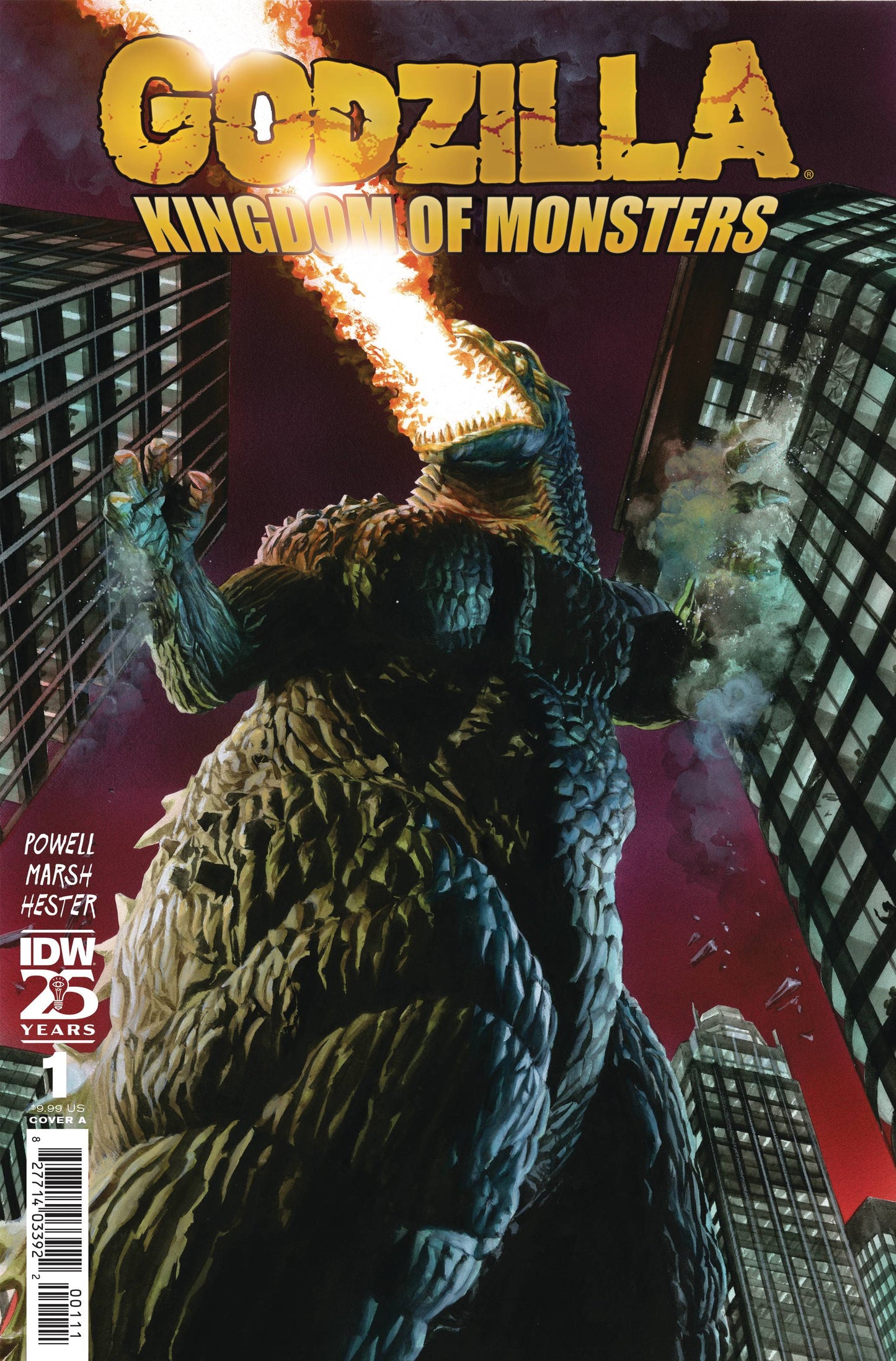 IDW PUBLISHING GODZILLA KINGDOM OF MONSTERS #1 FOIL
