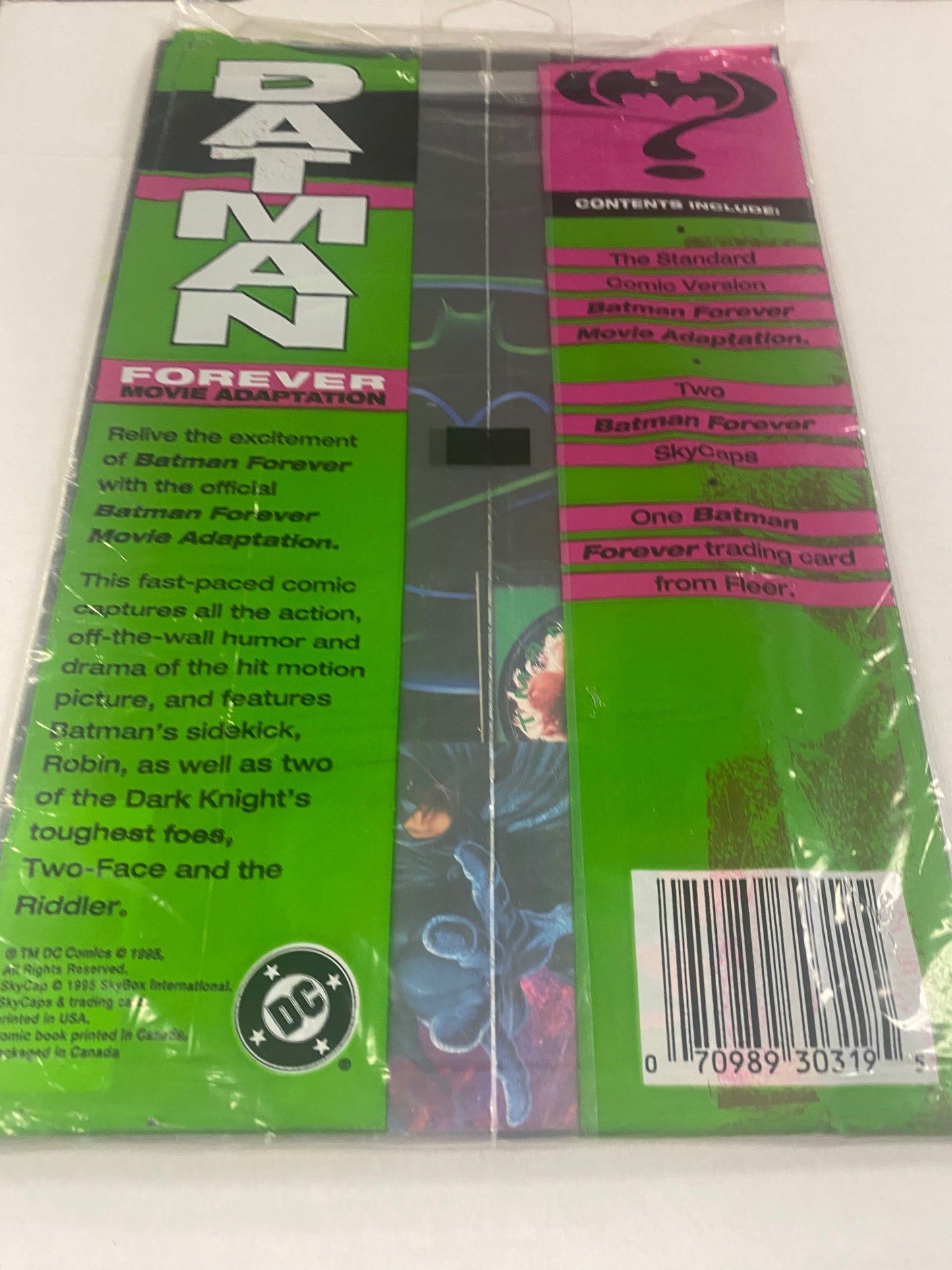 DC COMICS BATMAN FOREVER MOVIE ADAPTATION COMIC POLLYBAGGED