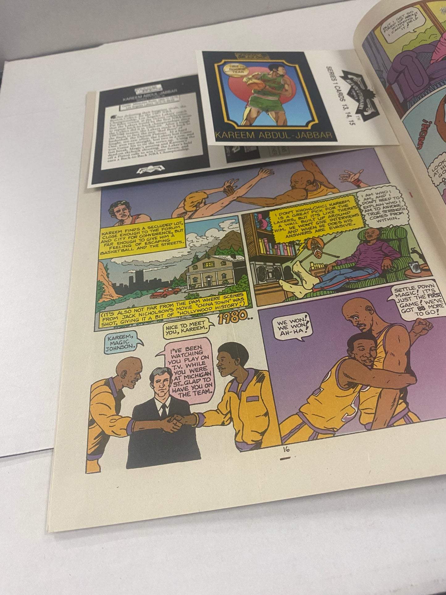 SPORTS LEGENDS #6 (1992) KAREEM ABDUL JABBAR COMES WITH TRADING CARDS