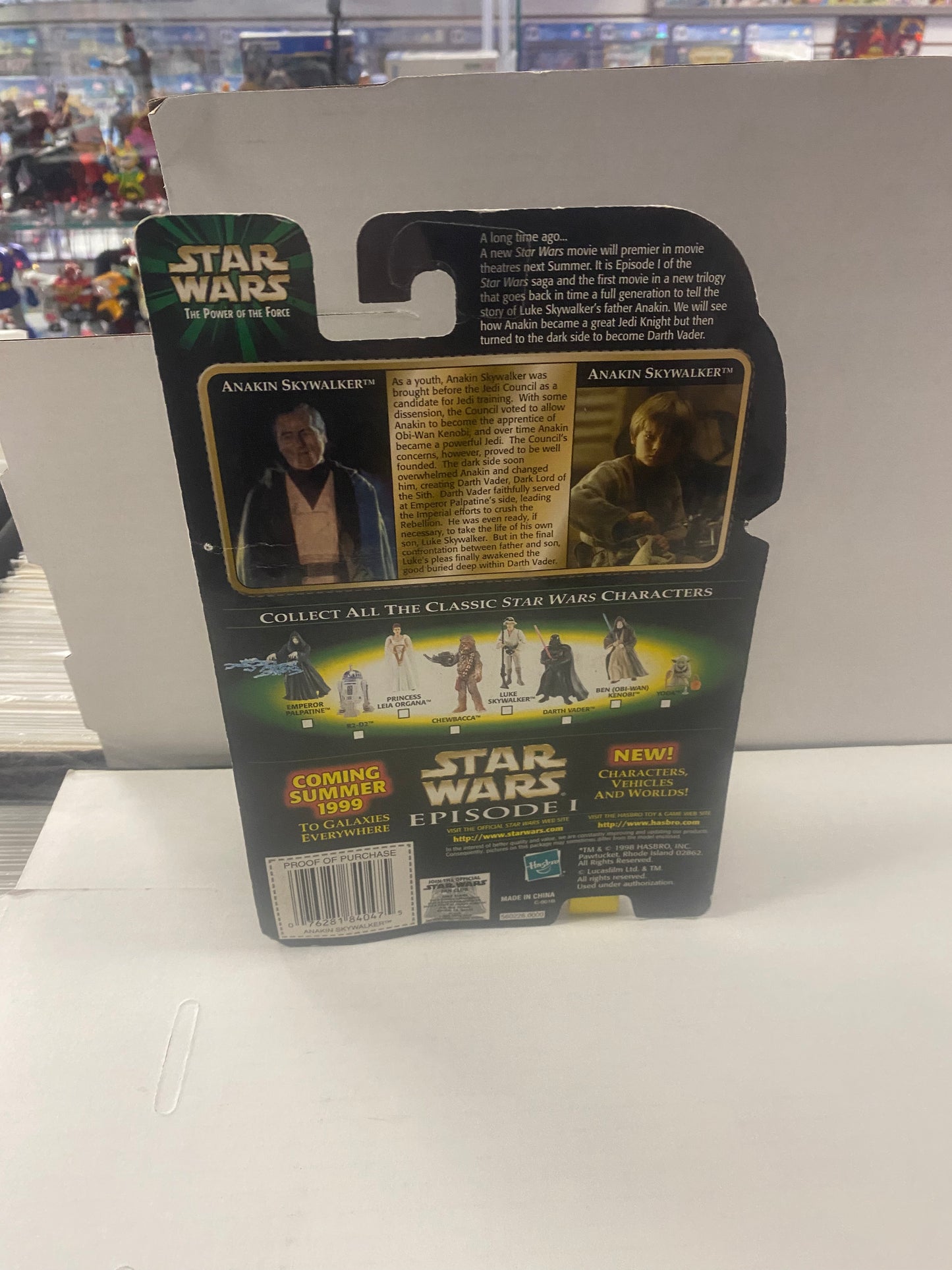 KENNER THE POWER OF THE FORCE (1998) ANAKIN SKYWALKER FLASHBACK PHOTO