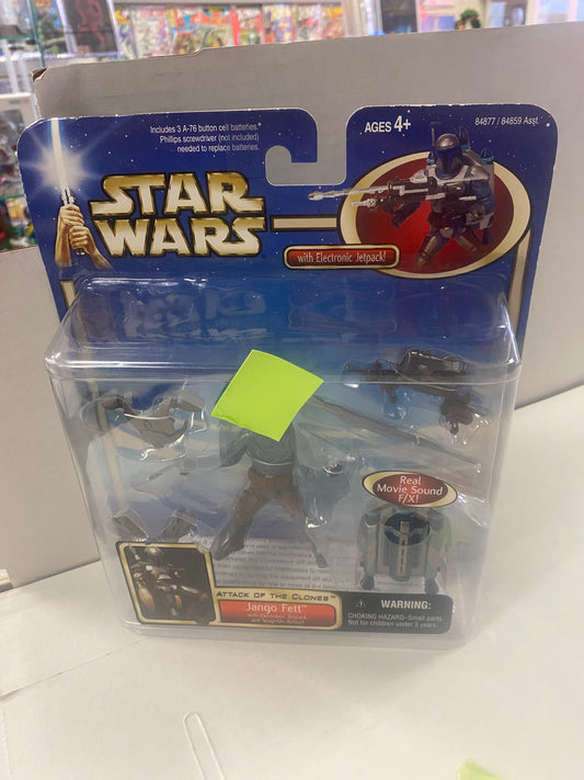 HASBRO STAR WARS ATTACK OF THE CLONES JANGO FETT (2002)