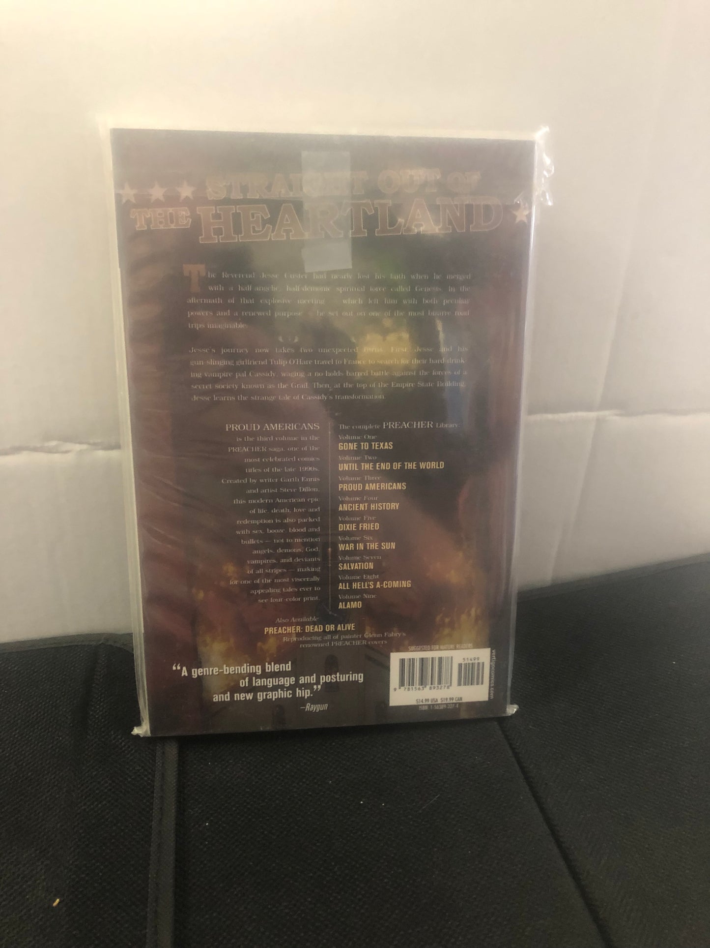 VERTIGO COMICS PREACHER VOLUME THREE PROUD AMERICANS SIXTH PRINTING (1997)
