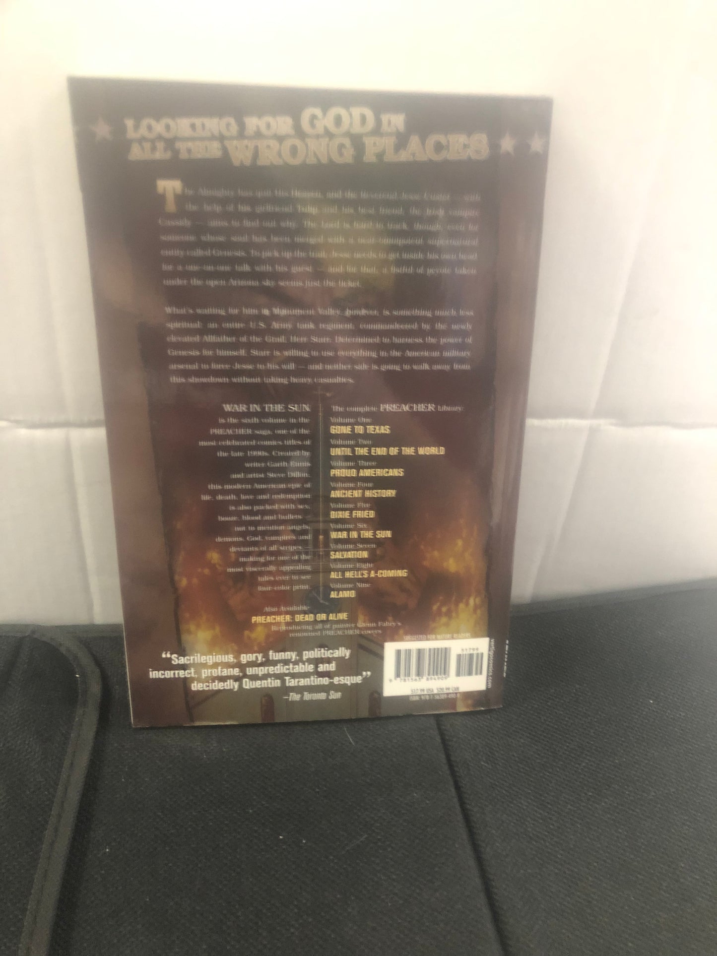 VERTIGO COMICS PREACHER VOLUME SIX WAR IN THE SUN NINTH PRINTING (1999)