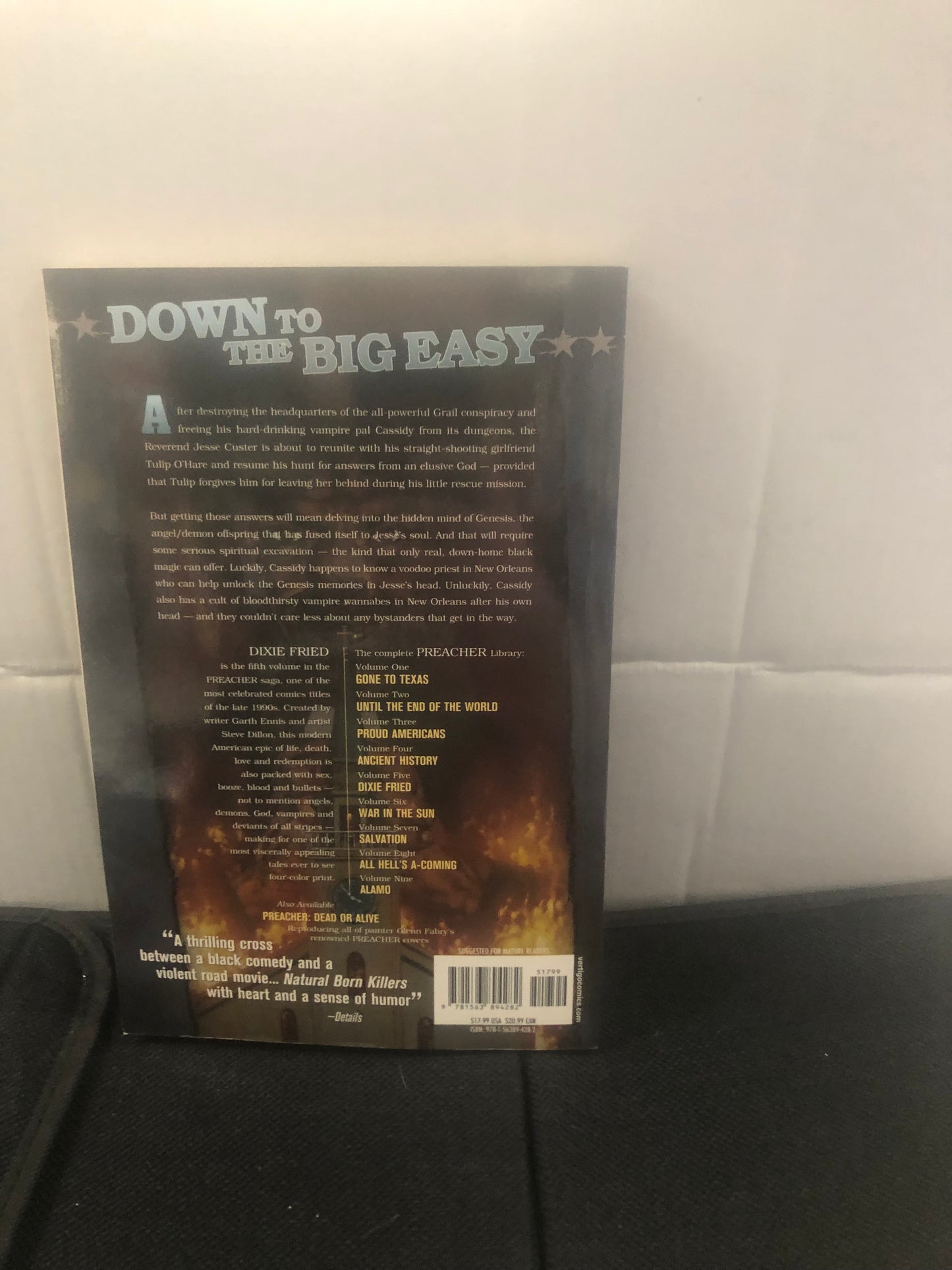 VERTIGO COMICS PREACHER VOLUME FIVE DIXIE FRIED NINTH PRINTING (1998)