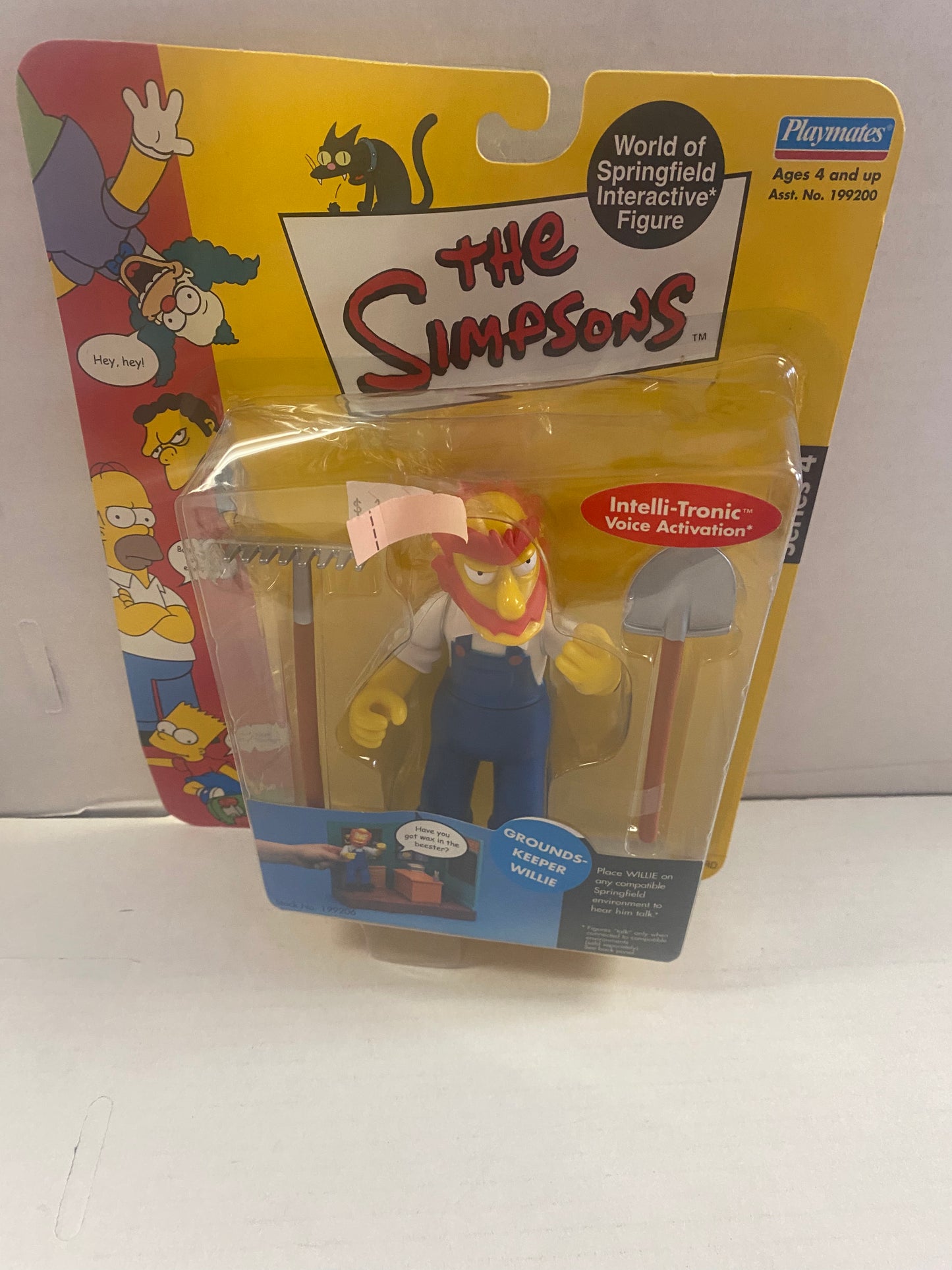 PLAYMATES THE SIMPSONS SERIES 4 GROUNDSKEEPER WILLIE ACTION FIGURE