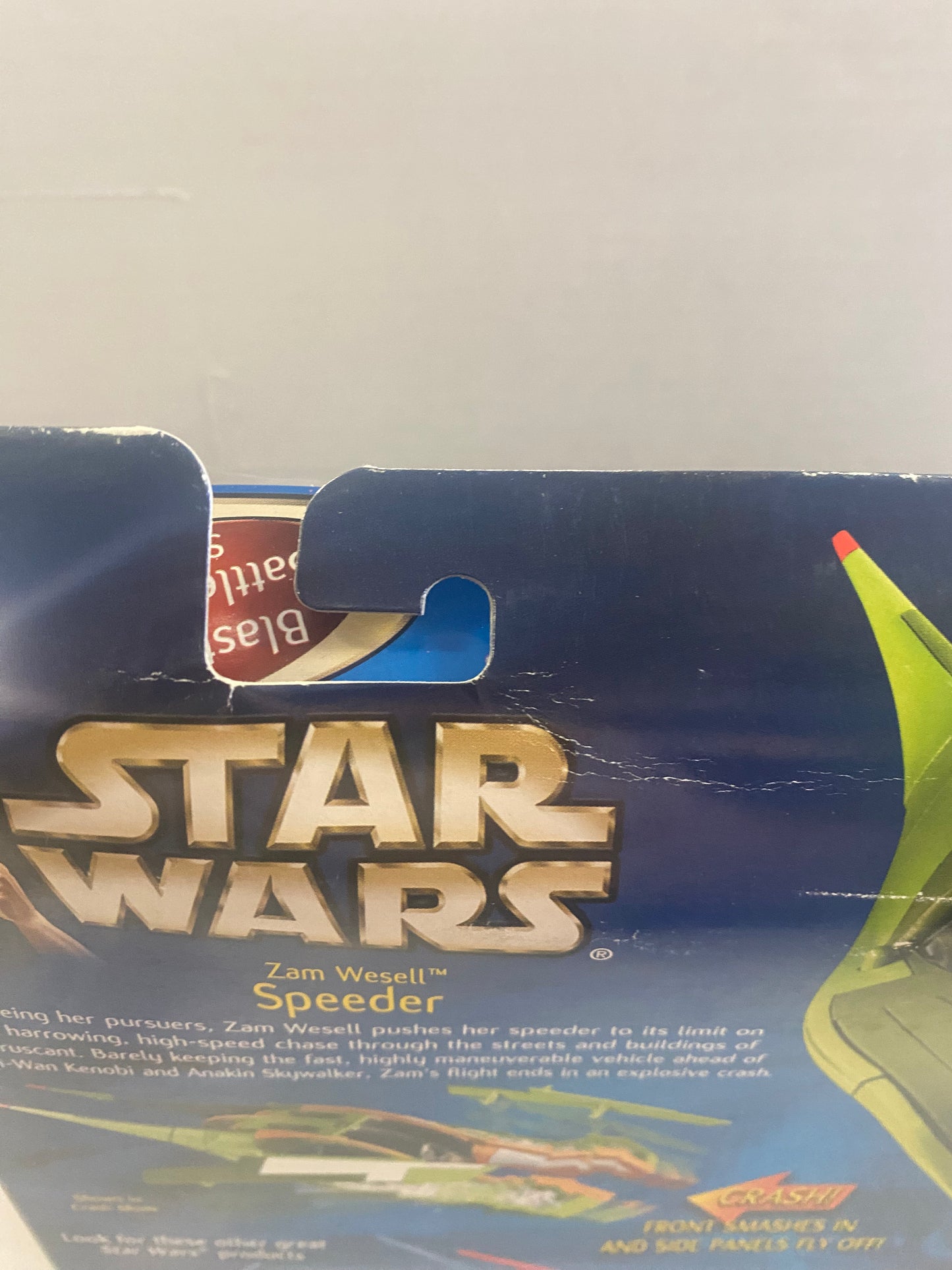 HASBRO STAR WARS ATTACK OF THE CLONES ZAM WESELL SPEEDER (2002)