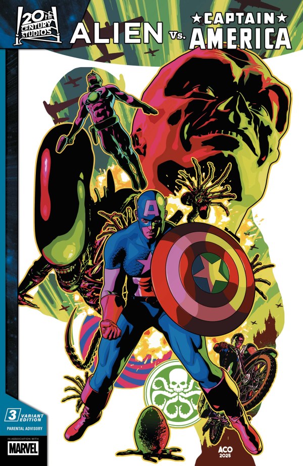 MARVEL COMICS ALIEN VS. CAPTAIN AMERICA #3 ACO VARIANT