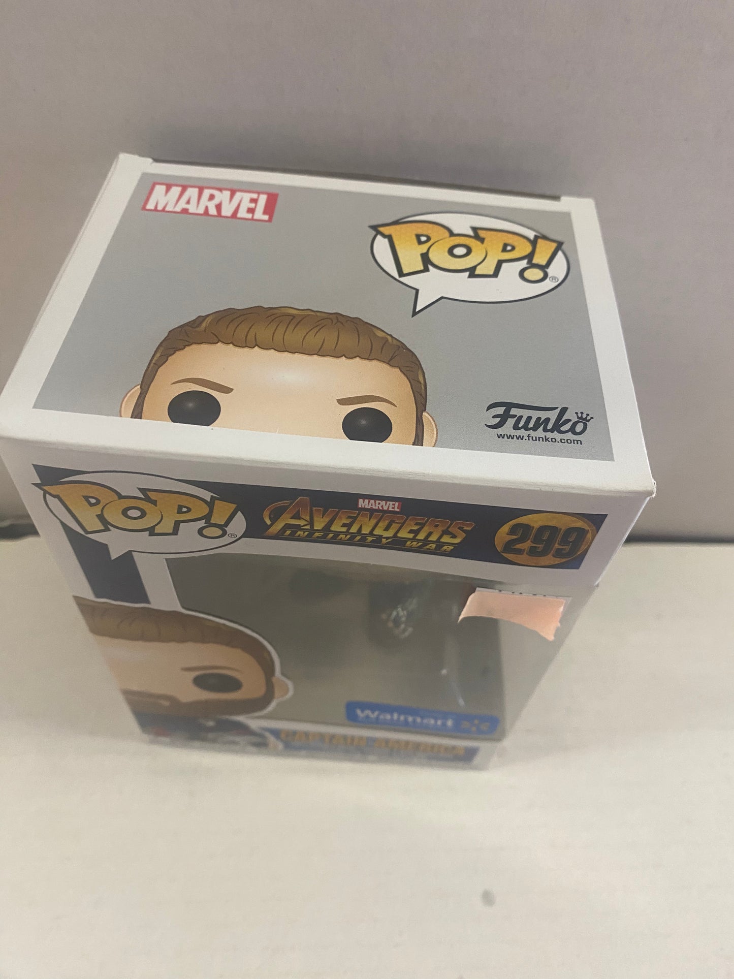 FUNKO POP AVENGERS INFINITY WAR #299 CAPTAIN AMERICA WALMART EXCLUSIVE