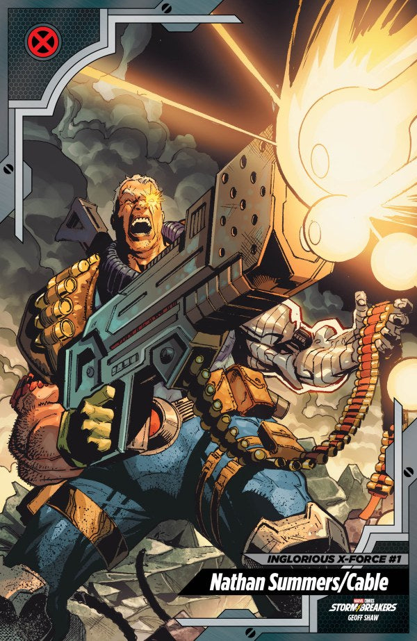 MARVEL COMICS INGLORIOUS X-FORCE #1 GEOFF SHAW X-MEN TRADING CARD VARIANT