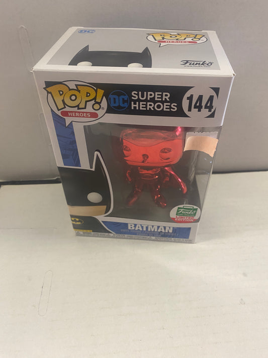 FUNKO POP HEROES DC SUPER HEROES #144 BATMAN FUNKO SHOP LIMITED EDITION