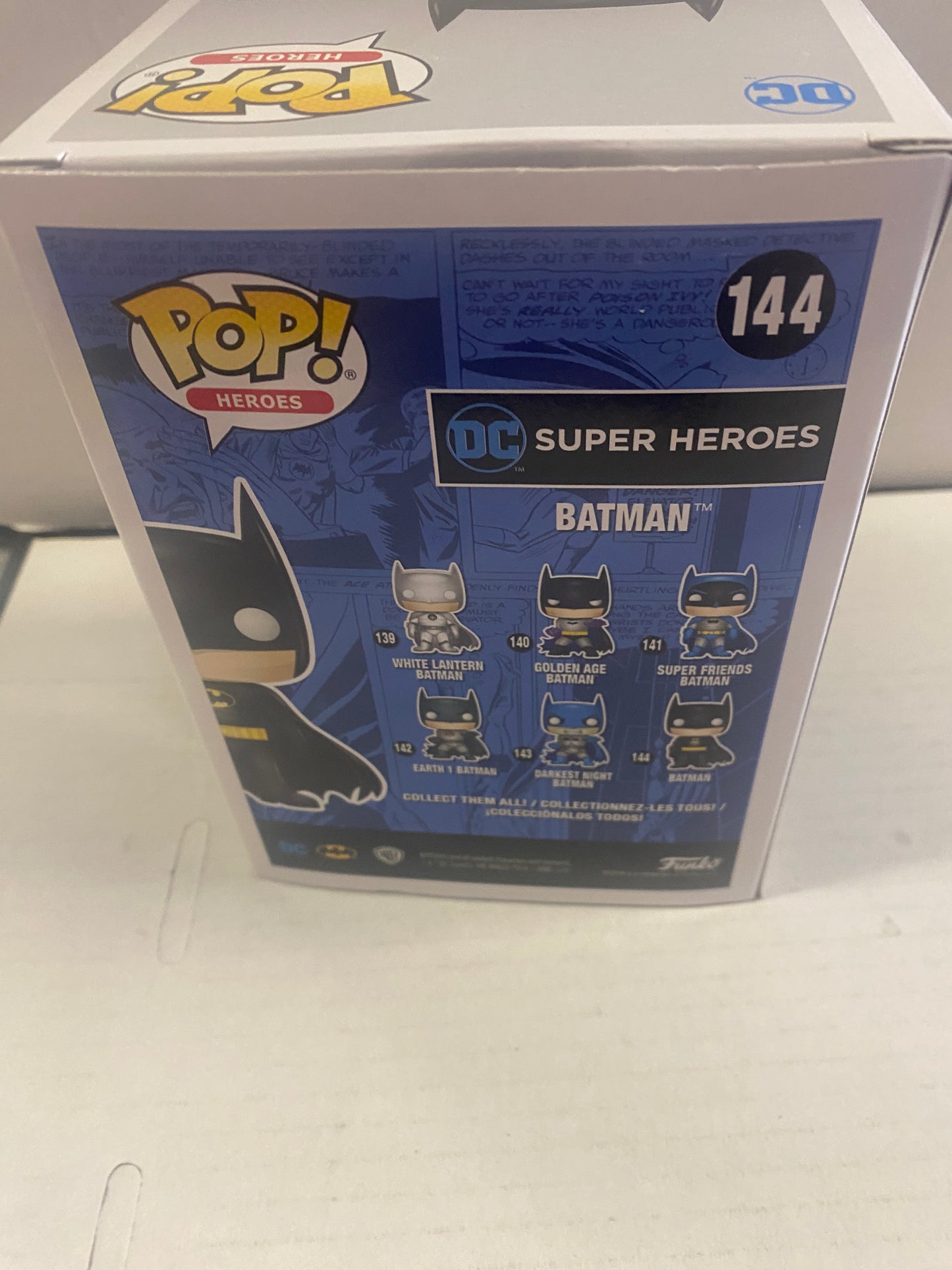 FUNKO POP HEROES DC SUPER HEROES #144 BATMAN FUNKO SHOP LIMITED EDITION