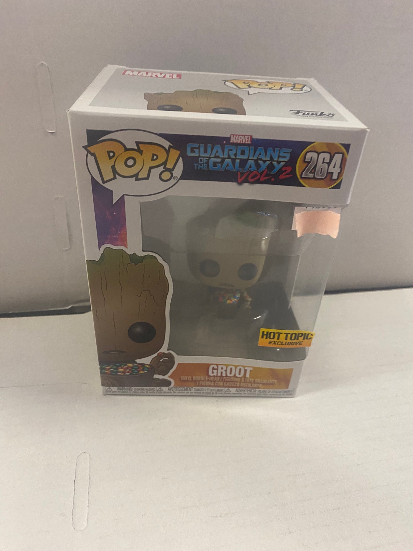FUNKO POP GUARDIANS OF THE GALAXY VOL.2 #264 GROOT HOT TOPIC EXCLUSIVE