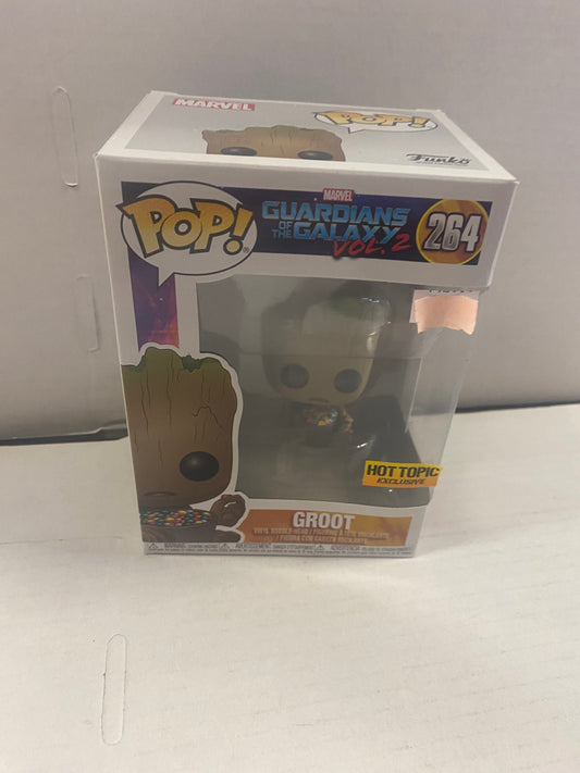 FUNKO POP GUARDIANS OF THE GALAXY VOL.2 #264 GROOT HOT TOPIC EXCLUSIVE