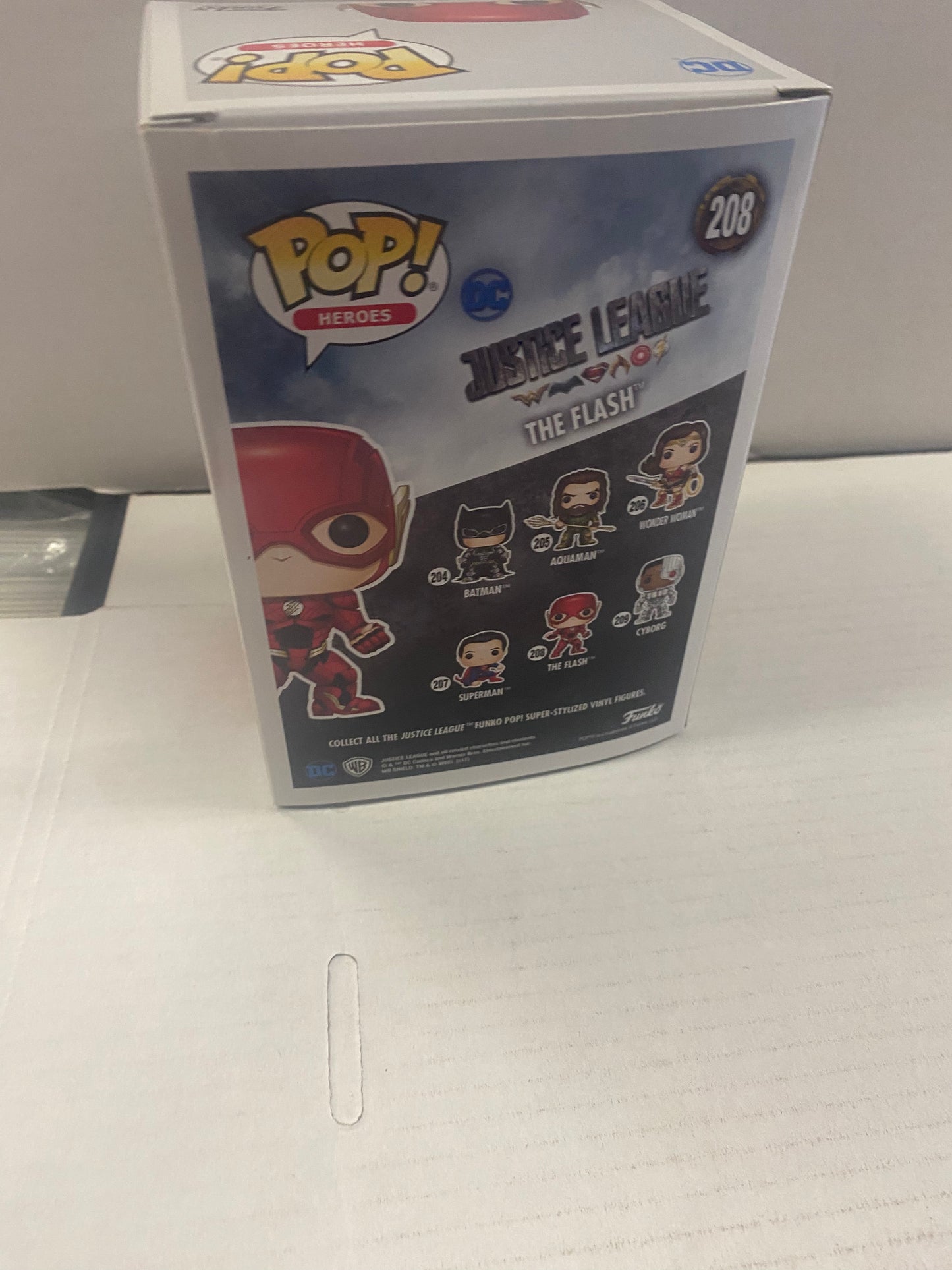 FUNKO POP HEROES JUSTICE LEAGUE #208 THE FLASH
